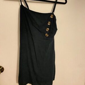 Forest green mini dress
